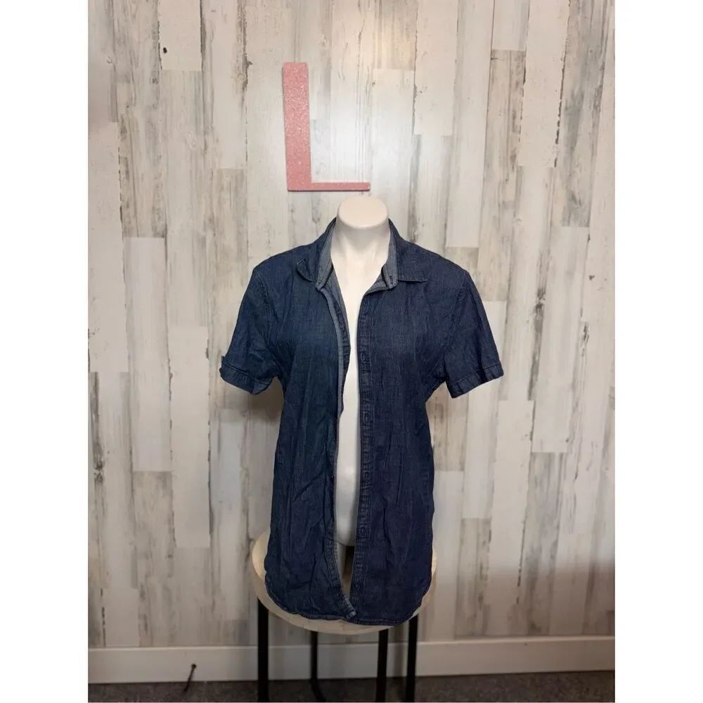 KENNETH COLE slim fit blouse size large